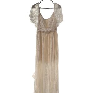 Baltic Born Ivory Lace Maxi Dress
